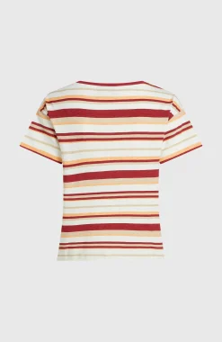 FemmesT-shirt O'Riginals Boxy Stripe| Beige