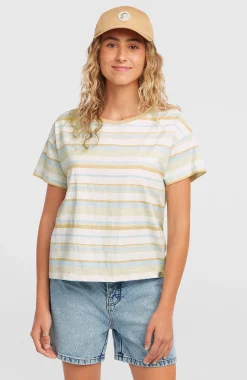 FemmesT-shirt O'Riginals Boxy Stripe| Bleu