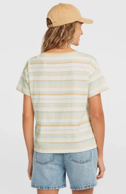 FemmesT-shirt O'Riginals Boxy Stripe| Bleu