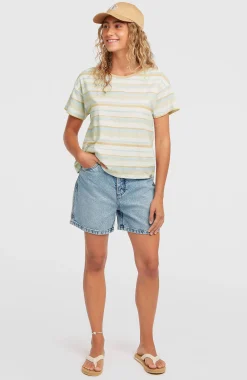 FemmesT-shirt O'Riginals Boxy Stripe| Bleu