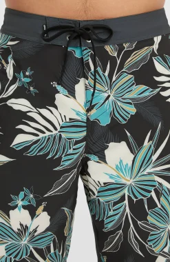 HommesBoardshort Hyperfreak Mysto Scallop 19| Noire
