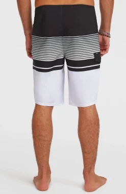 HommesBoardshort Lennox Stripe 21| Blanc Mix