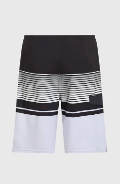 HommesBoardshort Lennox Stripe 21| Blanc Mix