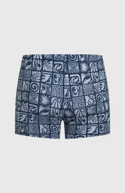 HommesBoxer Essentials All-Over-Print| Bleu Mix