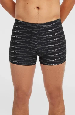 HommesBoxer Essentials All-Over-Print| Noire