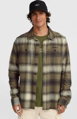 HommesChemise en flanelle Check| Brun