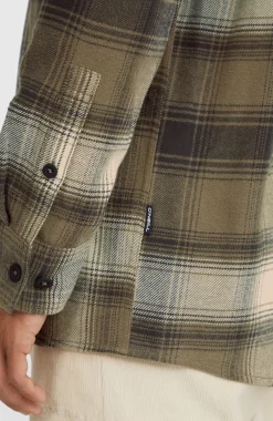HommesChemise en flanelle Check| Brun