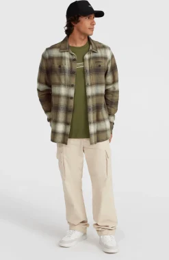 HommesChemise en flanelle Check| Brun