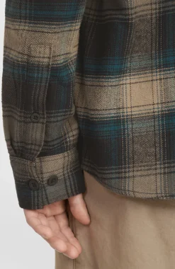 HommesChemise en flanelle Check| Noire