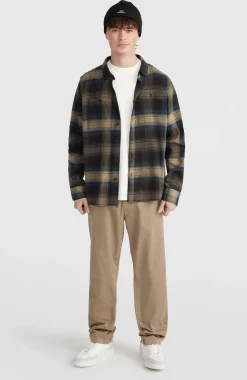 HommesChemise en flanelle Check| Noire