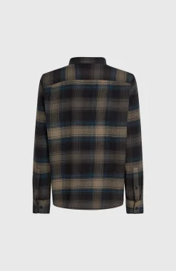 HommesChemise en flanelle Check| Noire