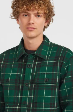 HommesChemise Must-Have doublée en polaire| Vert