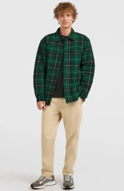 HommesChemise Must-Have doublée en polaire| Vert