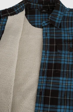 HommesChemise Must-Have doublée en polaire| Bleu