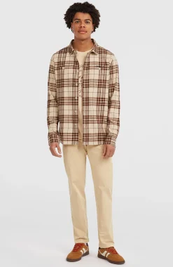 HommesChemise Must-Have en flanelle| Beige