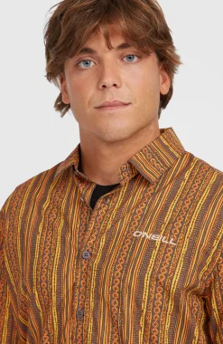 HommesChemise Print| Orange