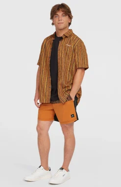 HommesChemise Print| Orange
