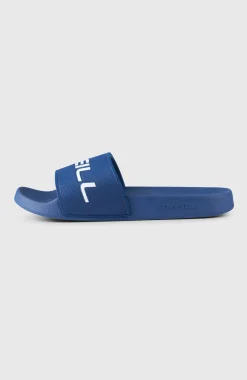 HommesClaquettes à logo| Bleu
