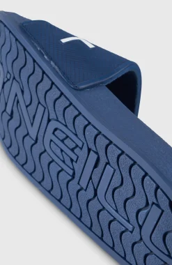 HommesClaquettes à logo| Bleu