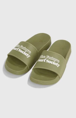 HommesClaquettes unisexes Future Surf Society| Vert