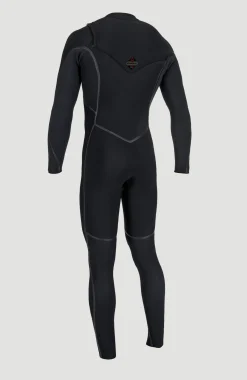 HommesHyperfreak Fire 4/3mm+ Chest Zip Full Wetsuit| Noire