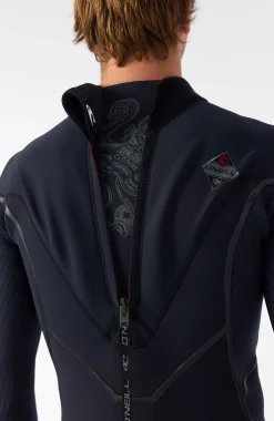 HommesHyperfreak Fire 4/3mm+ Back Zip Full Wetsuit| Noire