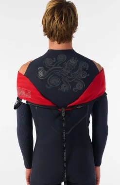HommesHyperfreak Fire 4/3mm+ Back Zip Full Wetsuit| Noire