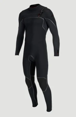 HommesHyperfreak Fire 3/2mm+ Chest Zip Full Wetsuit| Noire