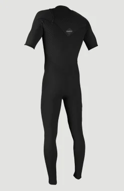 HommesHyperfreak 2mm Chest Zip Shortsleeve Full Wetsuit| Noire