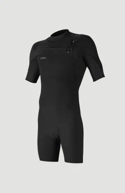 HommesHyperfreak 2mm Chest Zip Shortsleeve Spring Wetsuit| Noire