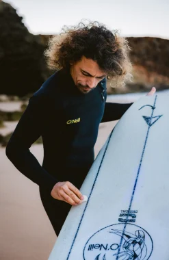HommesO'Riginals RG8 4/3mm Chest Zip Full Wetsuit| Noire