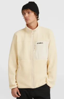 HommesPolaire à poils longs et zip intégral Must-Have| Beige