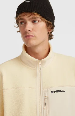 HommesPolaire à poils longs et zip intégral Must-Have| Beige