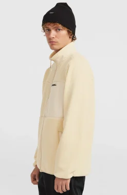 HommesPolaire à poils longs et zip intégral Must-Have| Beige
