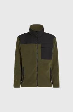 HommesPolaire Utility Polartec® 200 à zip intégral| Vert Mix