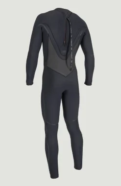 HommesPsycho Tech 5/4mm Back Zip Full Wetsuit| Noire