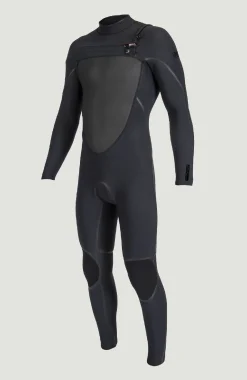 HommesPsycho Tech 5/4mm Chest Zip Full Wetsuit| Noire
