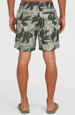 HommesShort de bain Cali Floral 16''| Vert
