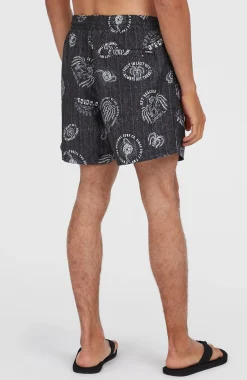 HommesShort de bain Cali Print 15''| Noire