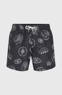 HommesShort de bain Cali Print 15''| Noire
