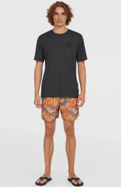 HommesShort de bain Cali Floral 16''| Orange