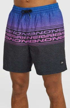 HommesShort de bain Logo Stripe 16''| Bleu Mix