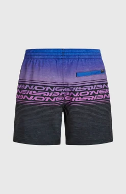 HommesShort de bain Logo Stripe 16''| Bleu Mix