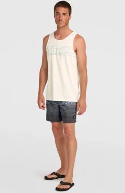HommesShort de bain Logo Stripe 16''| Noir Mix