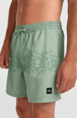 HommesShort de bain O'Neill Uni Flower 16''| Vert Mix