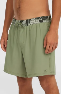 HommesShort de bain Pocket Print 16| Vert