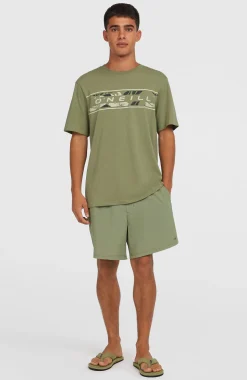 HommesShort de bain Pocket Print 16| Vert