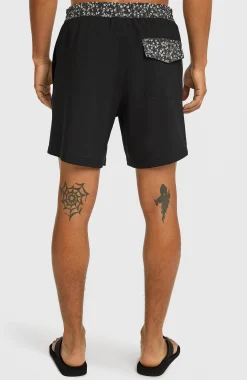 HommesShort de bain Pocket Print 16| Noire