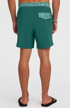 HommesShort de bain Pocket Print 16| Vert
