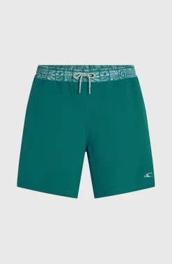 HommesShort de bain Pocket Print 16| Vert